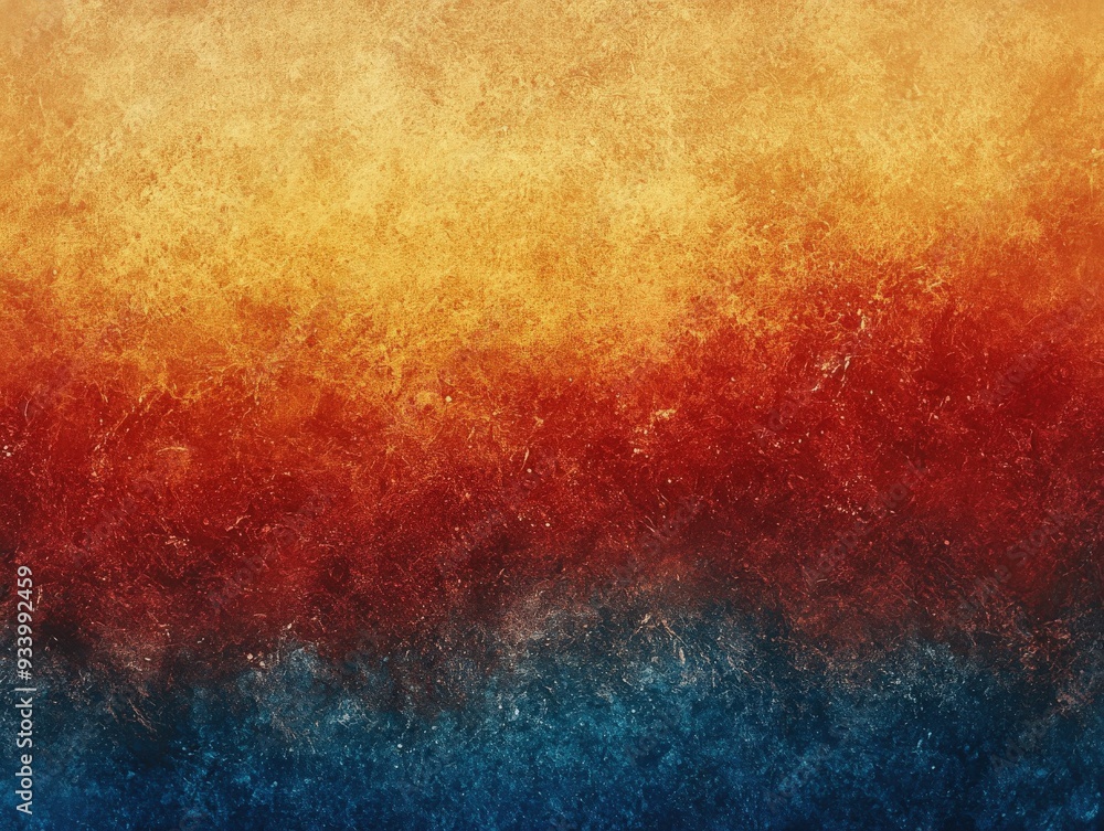 Obraz premium Abstract gradient landscape with warm and cool colors at sunset