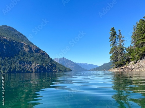 View of Ross Lake looking north, North Cascades National Park, WA