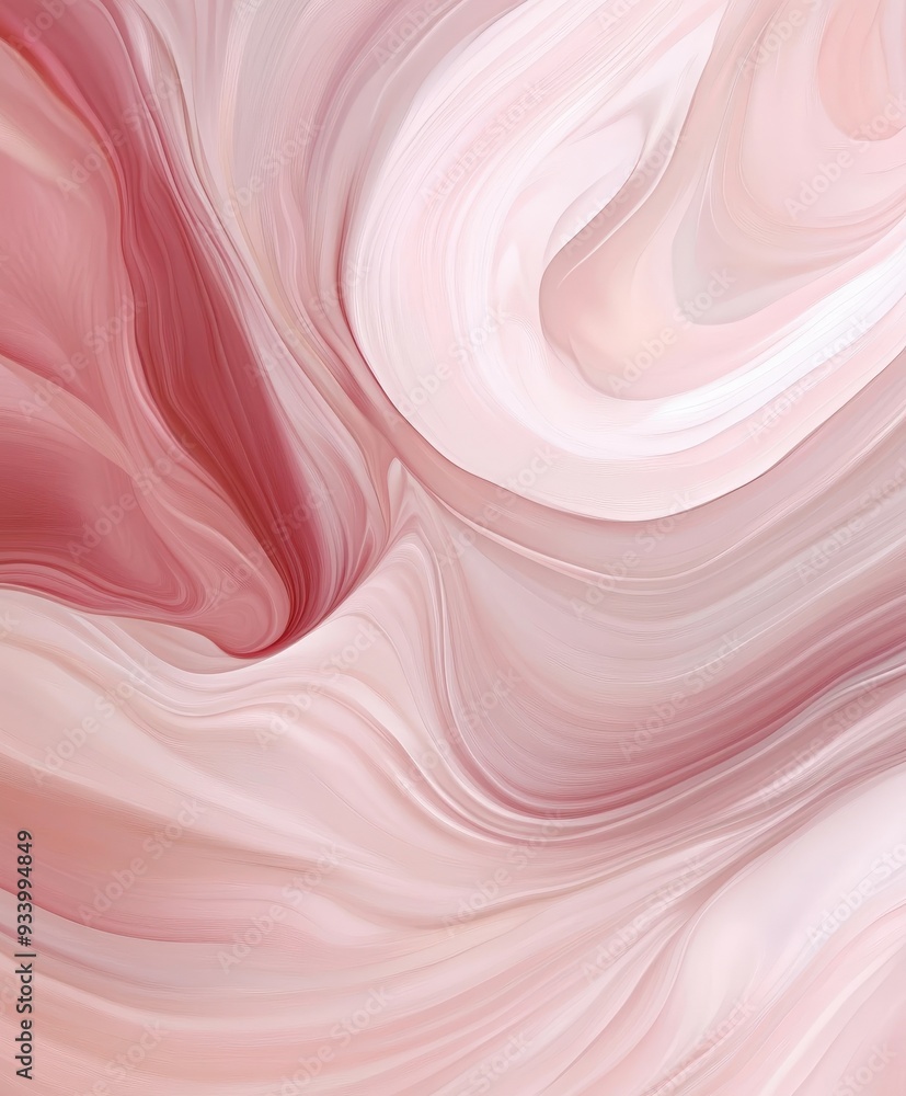 Soft pink marble swirl pattern with smooth curves and textures Soft pink marble swirl pattern with smooth curves and textures