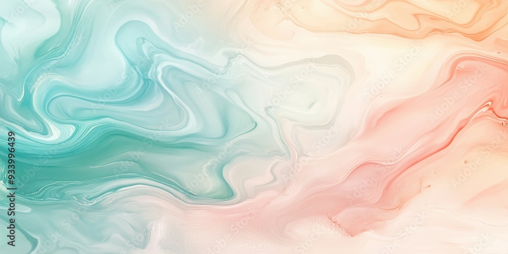 Fototapeta premium Abstract watercolor pattern in soft pastel colors