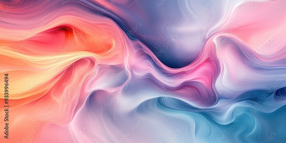 Abstract swirls of colors blending in soft patterns at twilight Abstract swirls of colors blending in soft patterns at twilight