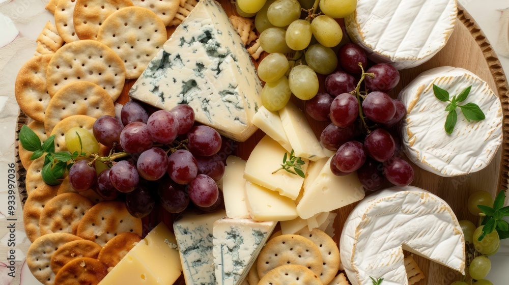 Cheese and Grapes Platter Cheese and Grapes Platter
