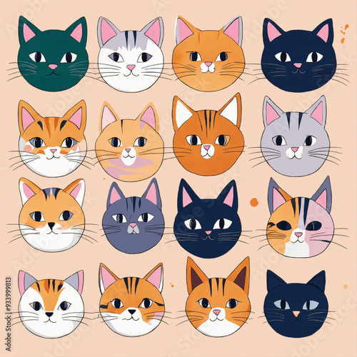 pattern with cats