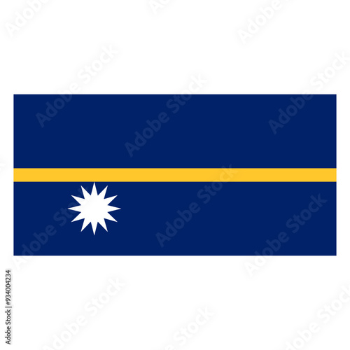 Free Download Flag of Nauru, national symbol - GFXLoad