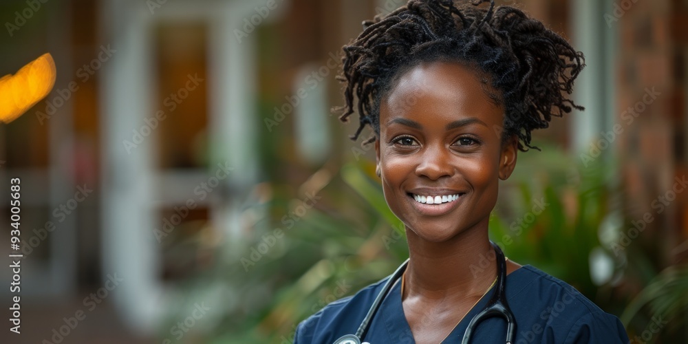 Smiling Female Doctor with Stethoscope Smiling Female Doctor with Stethoscope