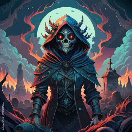 halloween monster in the night