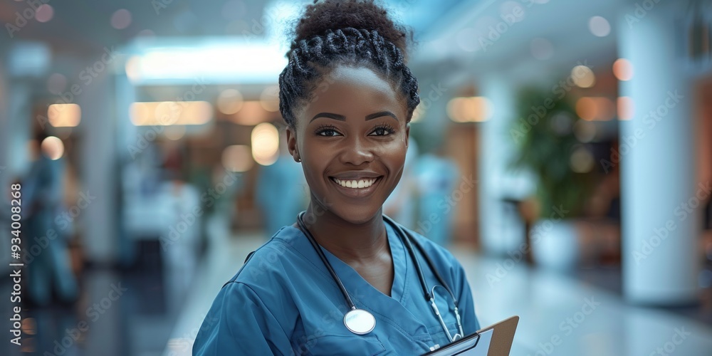 Fototapeta premium Portrait of a Smiling Female Healthcare Professional