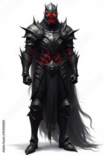 Cursed Knight in Dark Fantasy , dark fantasy aesthetic, high-detail illustration, epic fantasy artwork, character concept art, rich color palette, dark and gritty style.