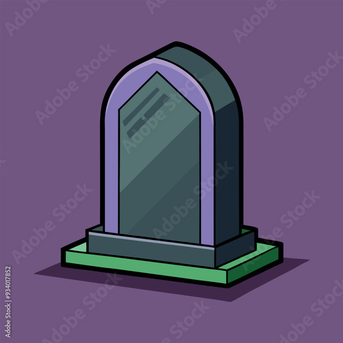 Gravestone Vector Design Illustration