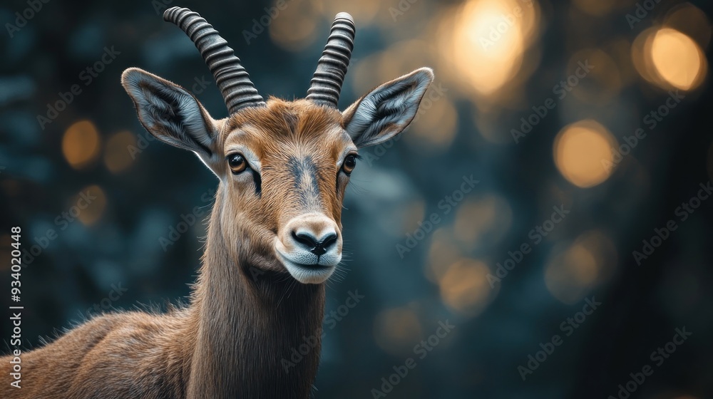 Close-up Portrait of a Curious Antelope Close-up Portrait of a Curious Antelope