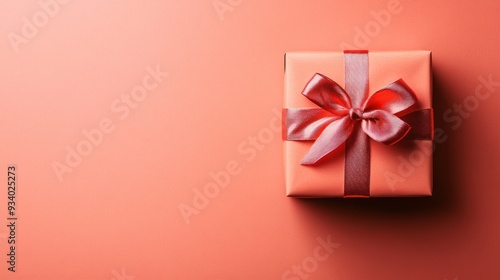 Gift Box with a Red Bow