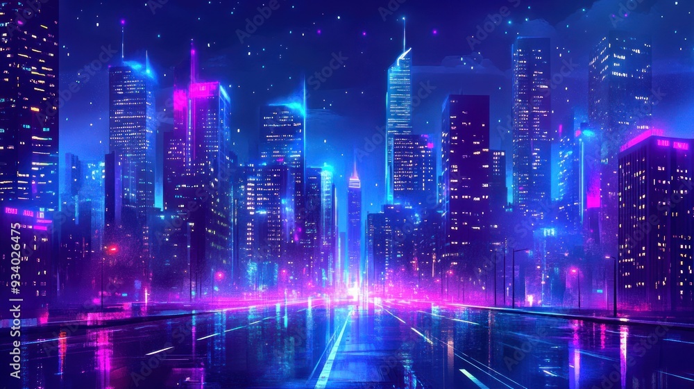 Neon Cityscape Neon Cityscape