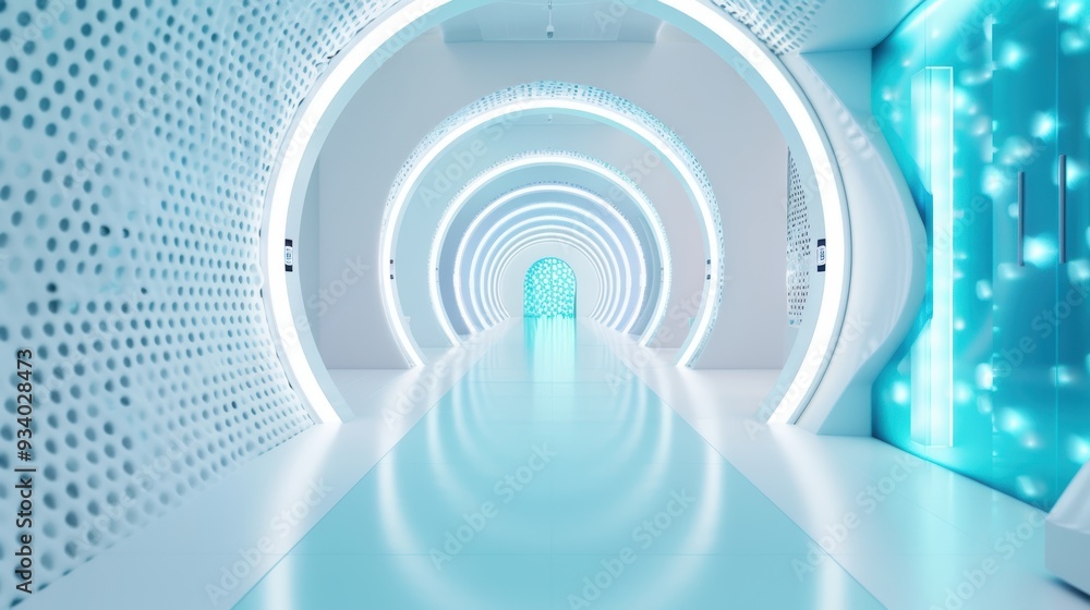 Obraz premium A futuristic lab where nanotechnology delivers precise, personalized treatments with transformative results