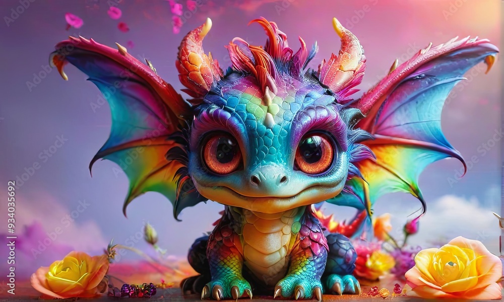 Baby Dragon with Sunglasses Baby Dragon with Sunglasses