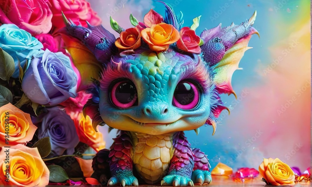 Baby Dragon with Sunglasses Baby Dragon with Sunglasses