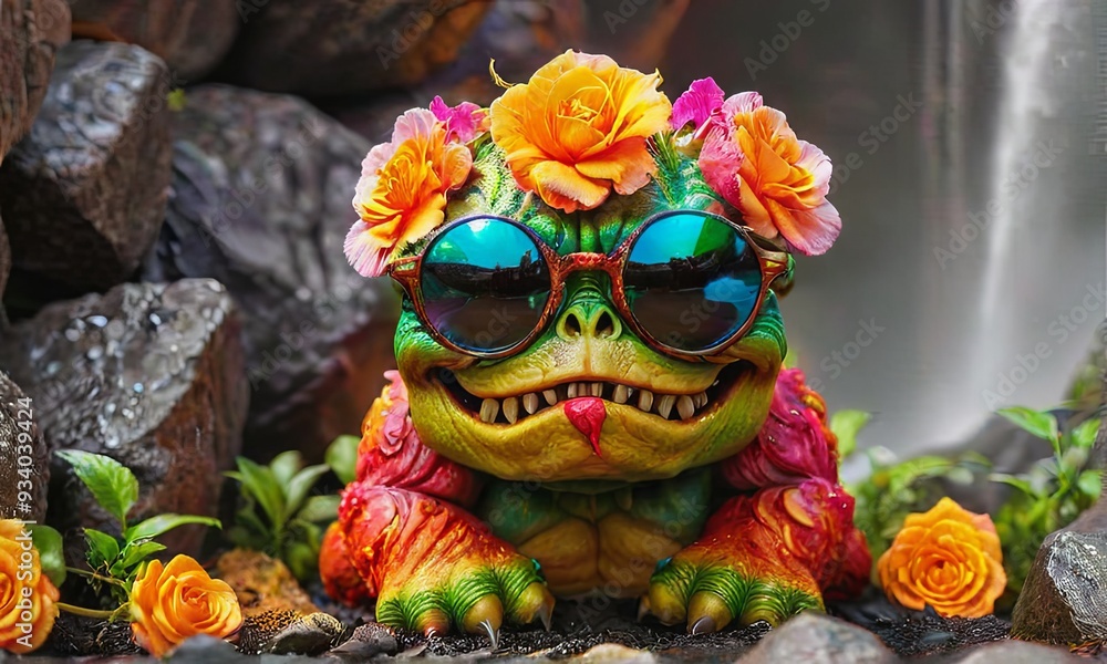 Colorful Creature with Sunglasses Colorful Creature with Sunglasses