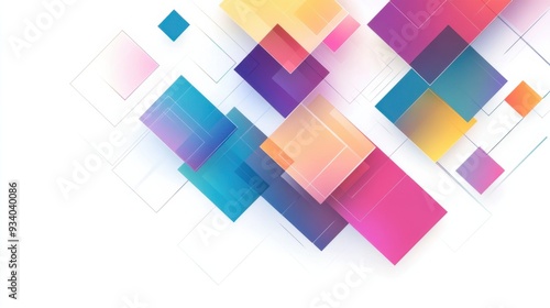 An abstract background with squares, commercial banner