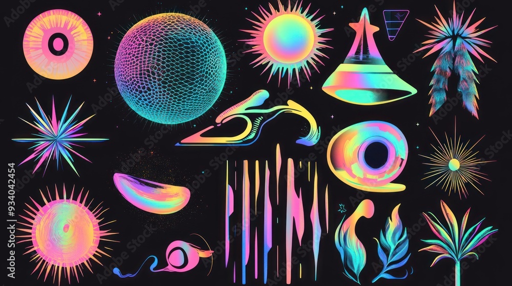 Holographic Design Elements Holographic Design Elements