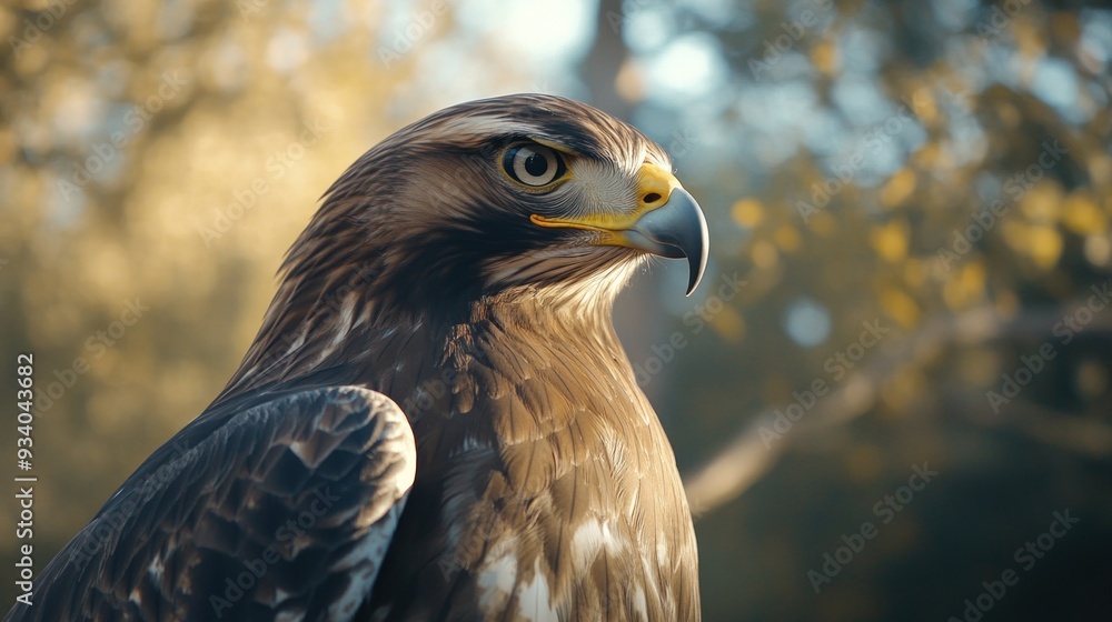Close-Up Portrait of a Majestic Golden Eagle Close-Up Portrait of a Majestic Golden Eagle