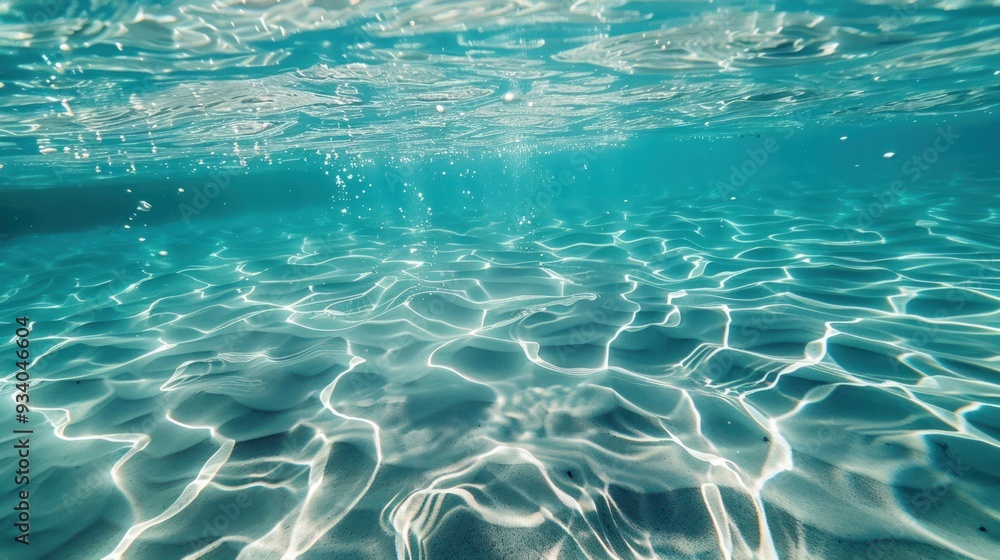 Underwater View of Turquoise Water Underwater View of Turquoise Water