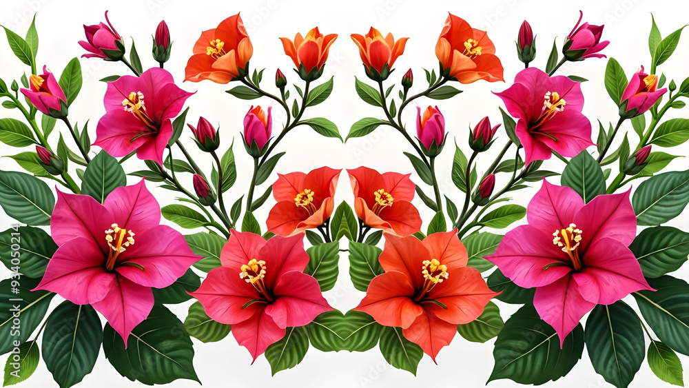 Beautiful Flower Arrangement on White Background - Elegant Floral Display Beautiful Flower Arrangement on White Background - Elegant Floral Display