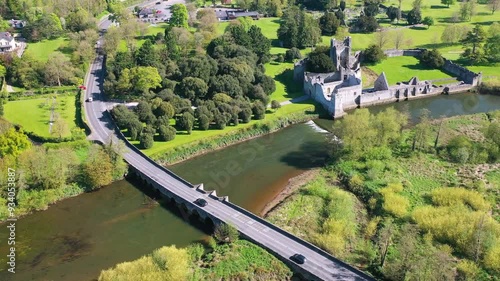 Ruins of the Adare castle at summer, Co. Limerick. Ireland photo