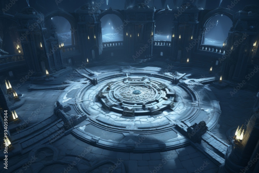 Ancient Stone Temple Interior - Fantasy Architecture Ancient Stone Temple Interior - Fantasy Architecture