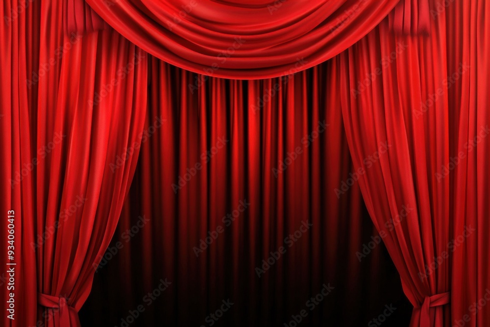 Fototapeta premium Red Theater Curtain