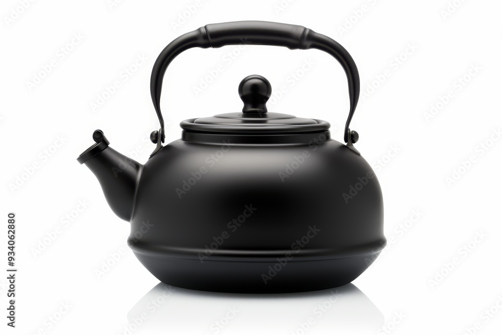 Isolated kettle on white background showcasing full depth of field for clear visual impact Isolated kettle on white background showcasing full depth of field for clear visual impact