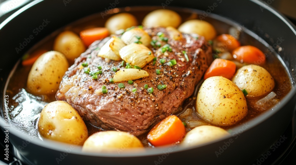 German national cuisine: Roast beef. German national cuisine: Roast beef.