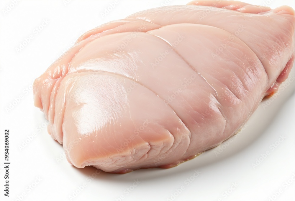 Isolated Fresh Chicken Breast on white Background