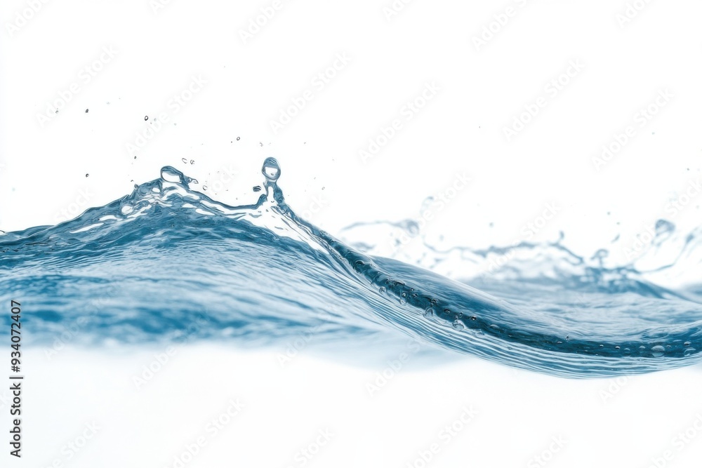 A crisp photograph capturing the fluid motion of waves splashing against a light background. A crisp photograph capturing the fluid motion of waves splashing against a light background.