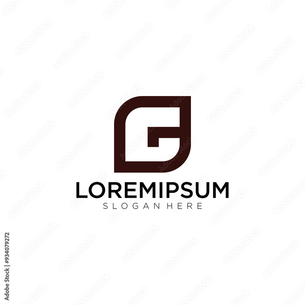 letter symbol G line art minimalist logo letter symbol G line art minimalist logo