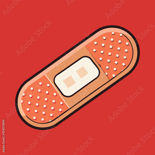 Medical Plaster Vector Illustration