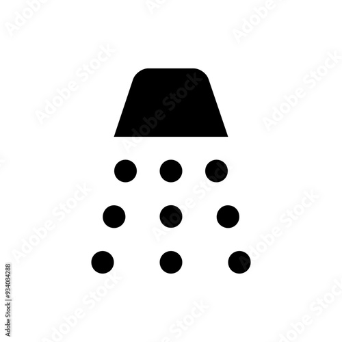 Showerhead Shower Solid Icon