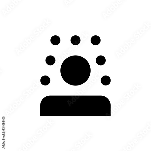 Showering Person Shower Solid Icon