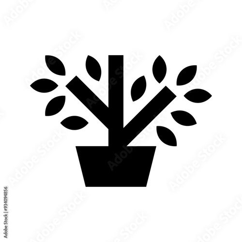 Lemon tree solid icon