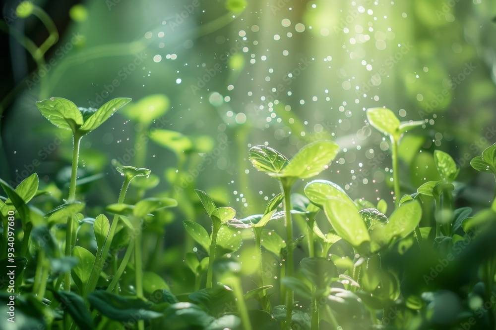 sprinkle of water coming from sprinkler, Mystical interpretation of the healing process sprinkle of water coming from sprinkler, Mystical interpretation of the healing process