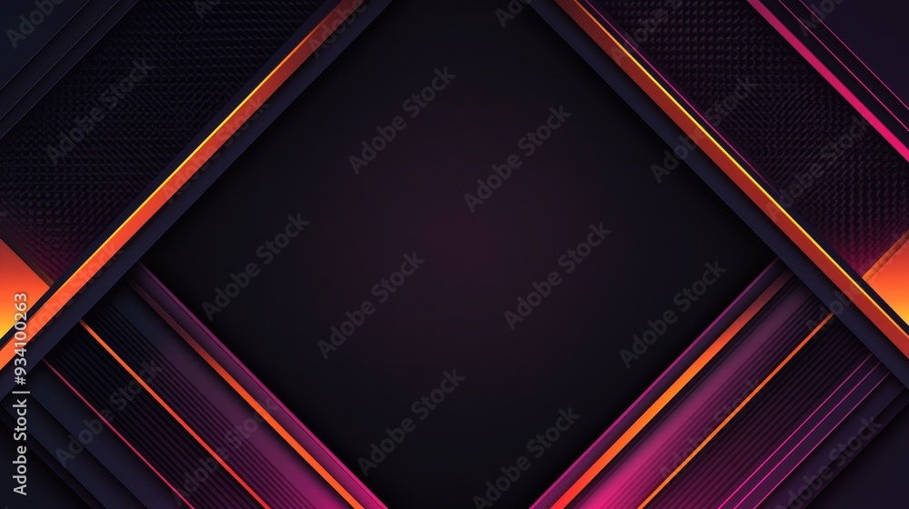 Obraz premium A modern abstract background featuring geometric shapes and vibrant colors, ideal for digital design and graphics.