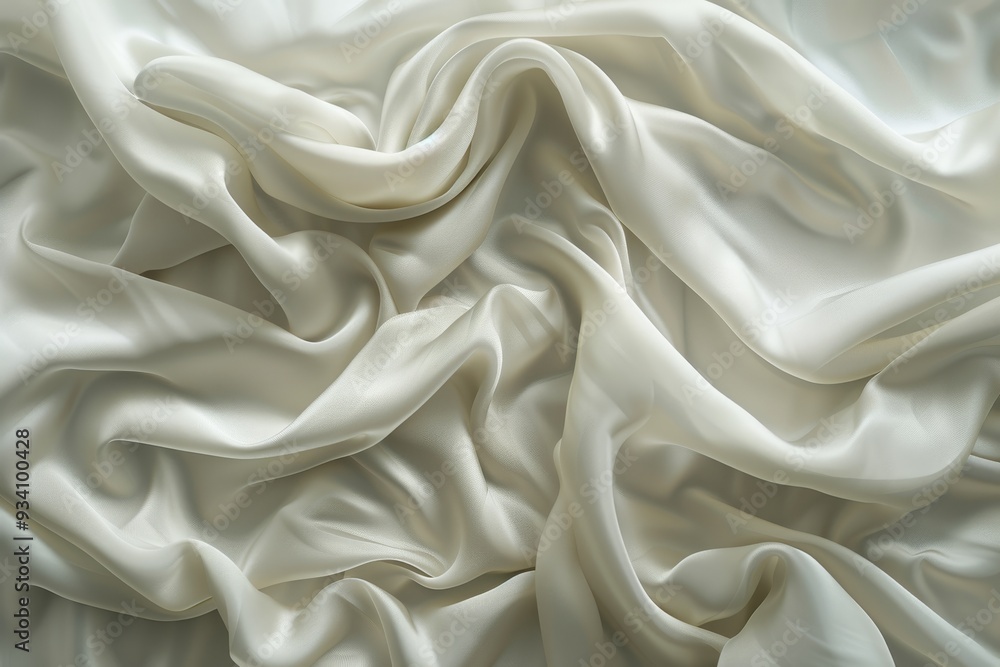 red silk fabric with very large amount of folds, fabric texture with smooth and silky threads red silk fabric with very large amount of folds, fabric texture with smooth and silky threads