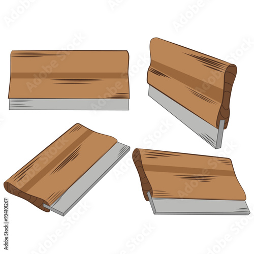 scraper screen printing vector, squeegee screen printing