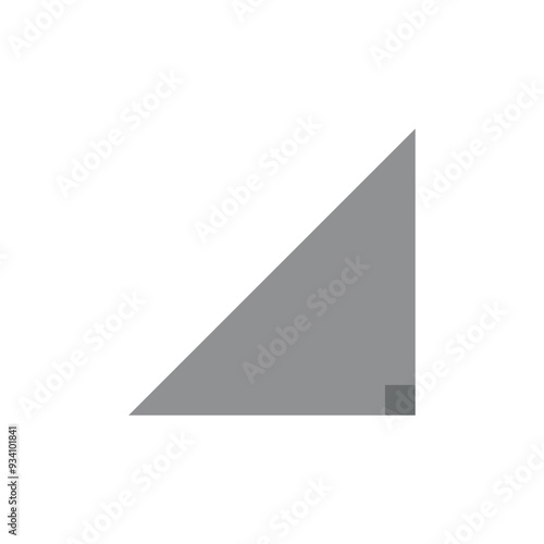 Free Download Right angle triangle shape in geometry. - GFXLoad