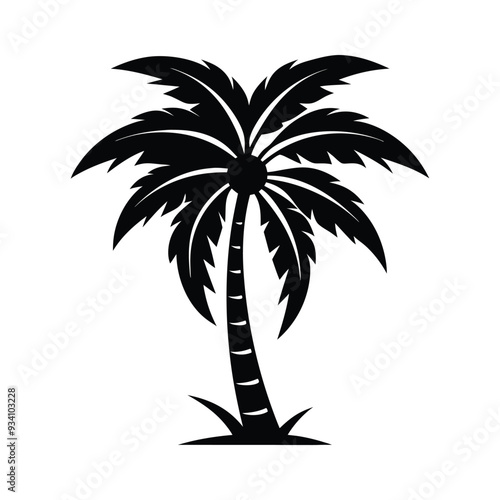 A palm tree illustration vector design