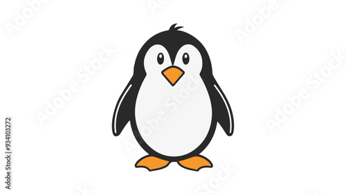 penguin on a white background