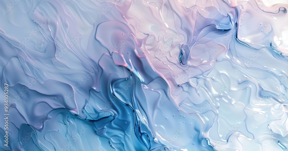 An abstract composition featuring fluid, swirling colors in shades of blue and pink, evoking a sense of calm and creativity. An abstract composition featuring fluid, swirling colors in shades of blue and pink, evoking a sense of calm and creativity.