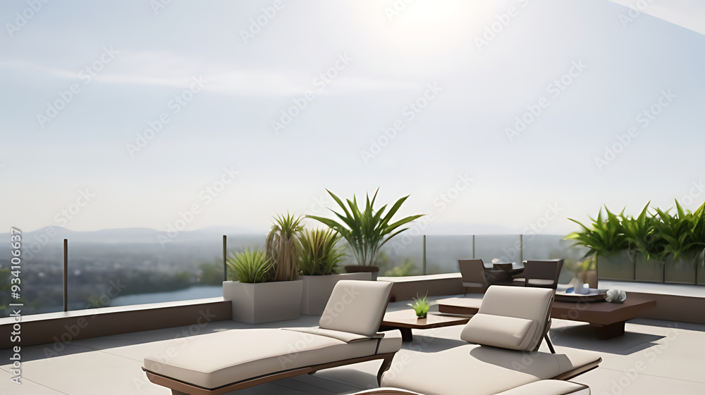 Fototapeta premium Features a sleek, contemporary design that sets a stylish tone for the home.