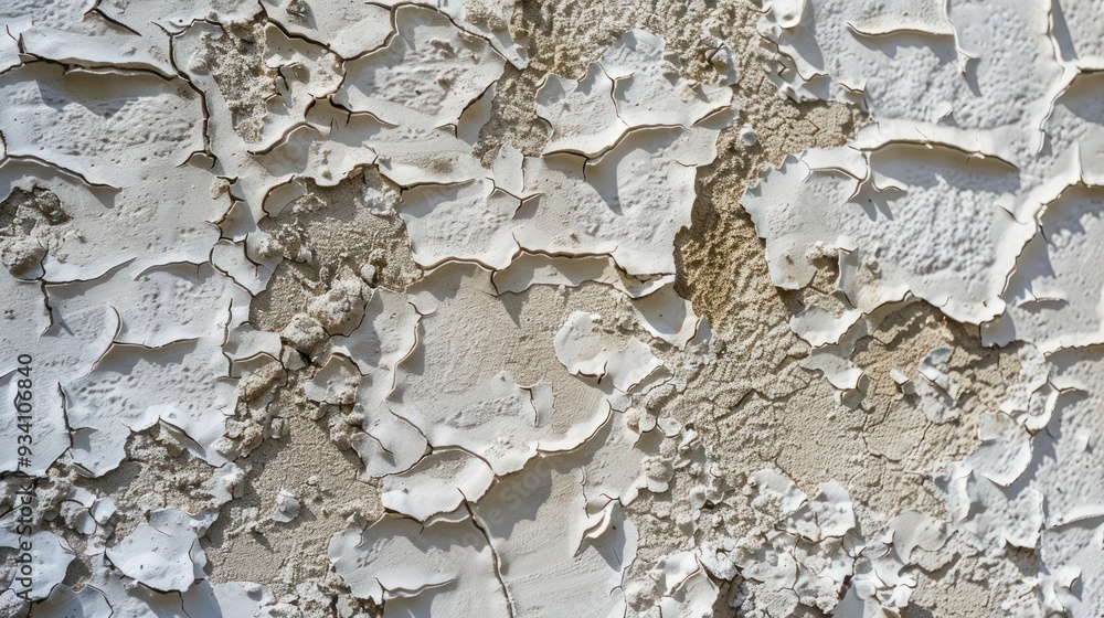 Cracked and Peeling Paint on a Wall Cracked and Peeling Paint on a Wall