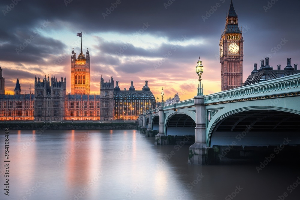 Naklejka premium London at Dusk