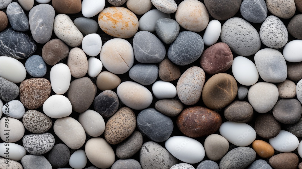 Tranquil Multicolored Pebble Mosaic Texture Tranquil Multicolored Pebble Mosaic Texture