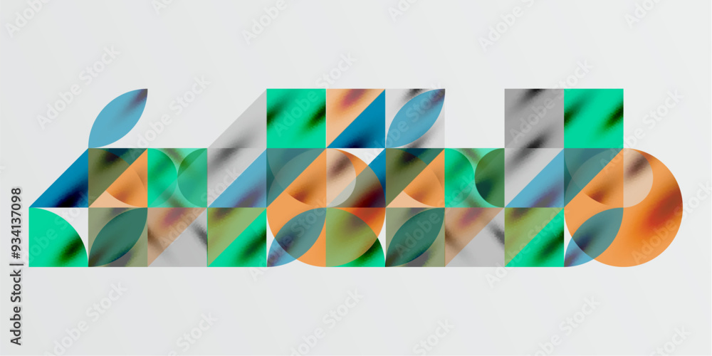 Triangles, round triangles and circles techno art. Vector Illustration For Wallpaper, Banner, Background, Card, Book Illustration, landing page Triangles, round triangles and circles techno art. Vector Illustration For Wallpaper, Banner, Background, Card, Book Illustration, landing page